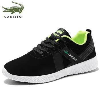 

CARTELO Men's Shoes Korean Casual Shoes Simple Wild Wearable Shoes Men's Low-Top Lace Up Sneakers