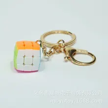 Yongjun 2,0 см мини хлеб трехслойный брелок Кубик Рубика маленький цвет детская развивающая игрушка Кубик Рубика