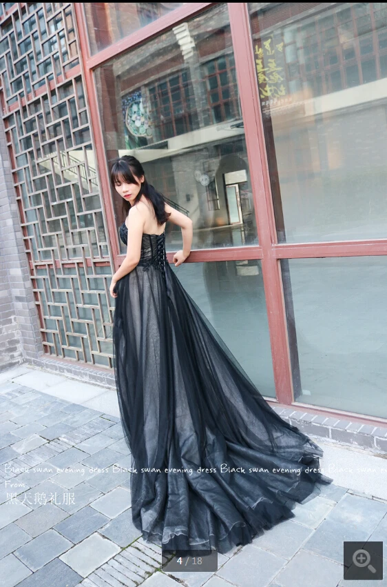 black champagne a line lace appliques beaded stylish prom dresses strapless sweetheart neck court train prom gowns hot sale