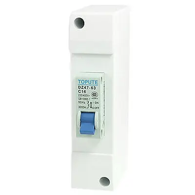 DZ47-63 C16 AC 230V 400V 16A мини перегруженный автоматический выключатель w чехол