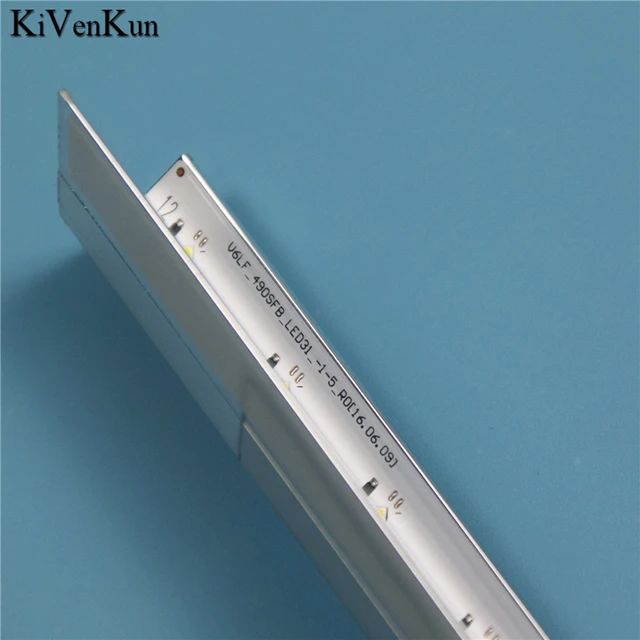 Louvre 49" LED Backlight Strips For Samsung UE49K5102AK UE49K5103AK TV Bars  Kit LED Band V6LF_490SFA/B_LED31_-1-5_R0 Rulers Tape - AliExpress