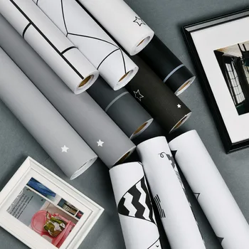 

MORI Series INS Wind Geometric Pattern Self-Adhesive Wall Stickers Students Dormitory Cabinet Table Reno