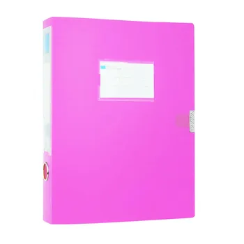 

5pcs A4 Foolscap Box File Paper Large Capacity Document School Office Certificates Business Portable Portfolio Storage Organizer
