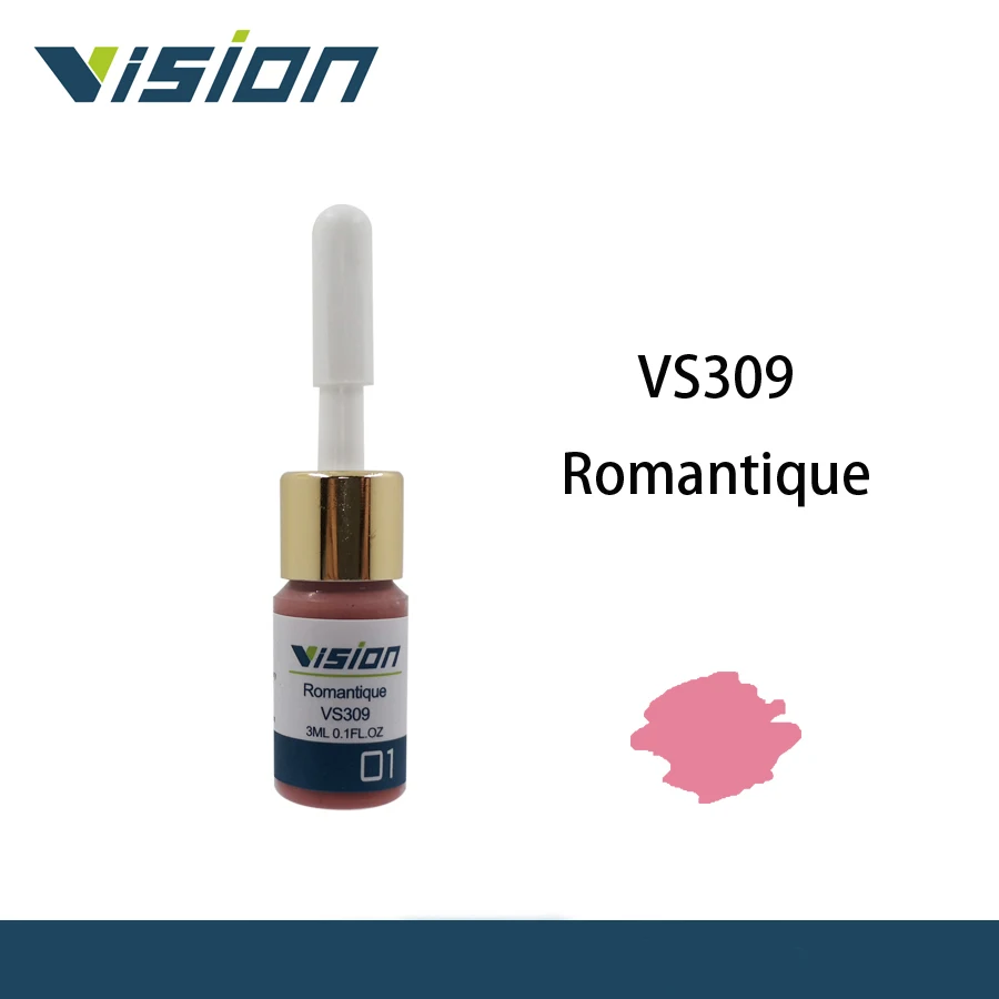 Пигментные чернила для татуажа Vision vs309romантиквариат 3 мл перманентного макияжа