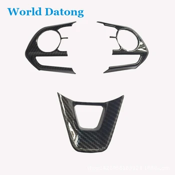 

Auto Steering Wheel Botton Cover Trim Carbon Fiber Style ABS For Toyota Corolla 2019 2020