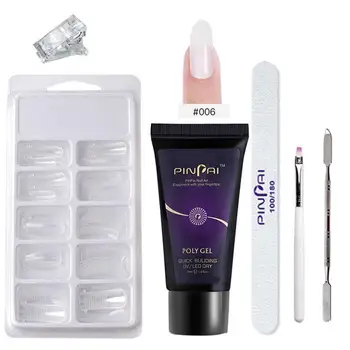 

Nail Art Kit Painless Extension Manicure Set DIY Professional Nail Art Design Decorations Poly Extension Nai Gel Kit
