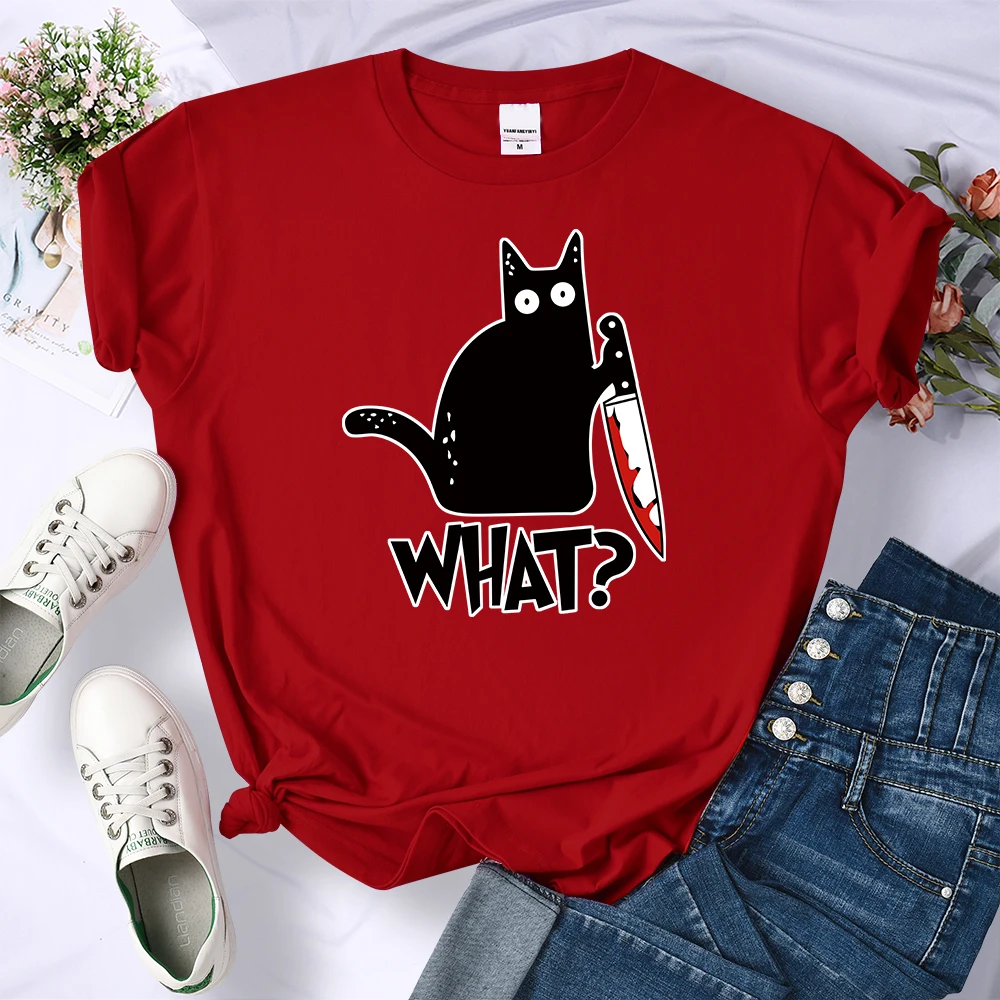 FREE SHIPPING Cat What Funny Halloween T Shirt JKP4569