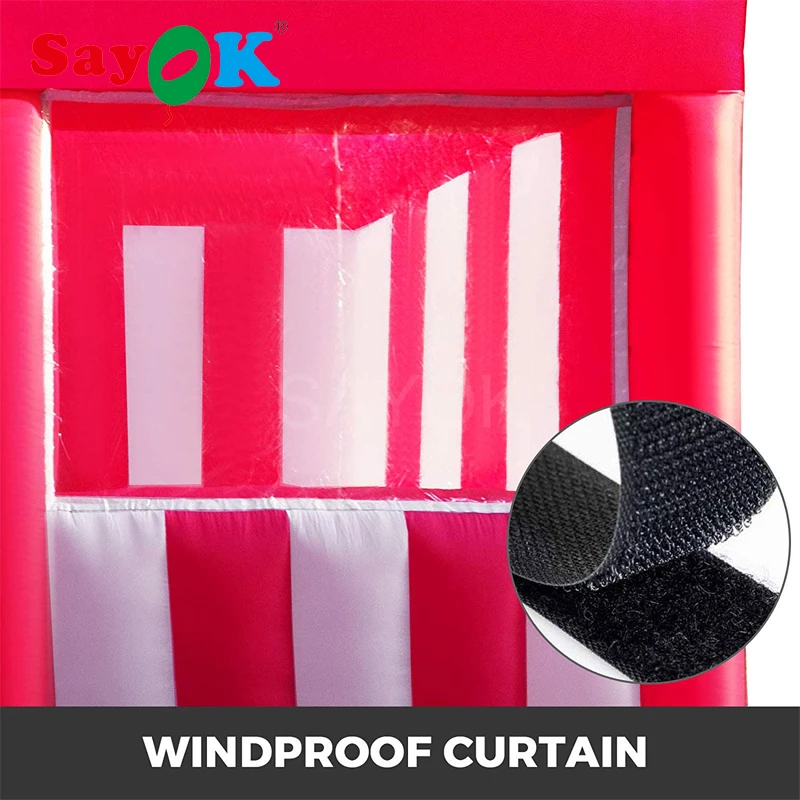  Inflatable Concession Tent Commercial Tent Removable Stall Ticket Stand Food Drink Tent Booth with 