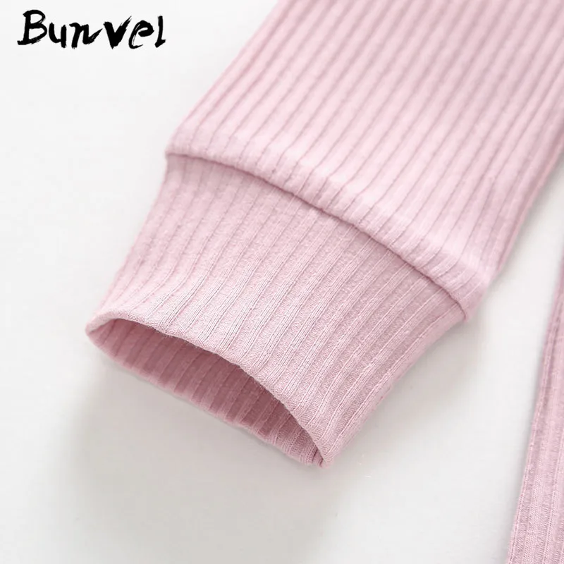 bunvel Toddler Rompers Kids Baby Girls Button Bodysuit Romper Autumn Winter Long Sleeve Bodysuit Rompers Outfits Clothes