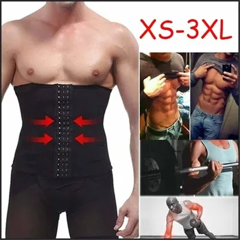 

Stylish Waist Cincher Slimming Body Training Exercise Belt Tummy Cincher Corset Stomach Body Shapers for Men Male High quality