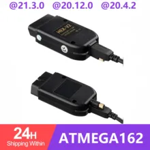 Super COM 21.3.0 Hex V2 20.4.1อินเทอร์เฟซ USB สำหรับ VW AUDI Skoda Seat VAG 20.4.2 Multi Language ATMEGA162 + 16V8 + FT232RQ