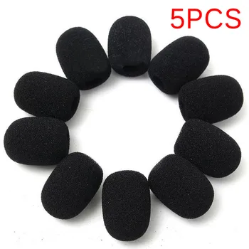 

5pcs 30*20*8 Headset Replacement Foam Microphone Cover Telephone Headset Mic Cover Microphone Windscreen Windshied Headset Foam