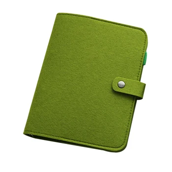 

1pc notebook A5 A6 simple snap felt binder notebook diary creative office binder material light gray dark gray army green #734