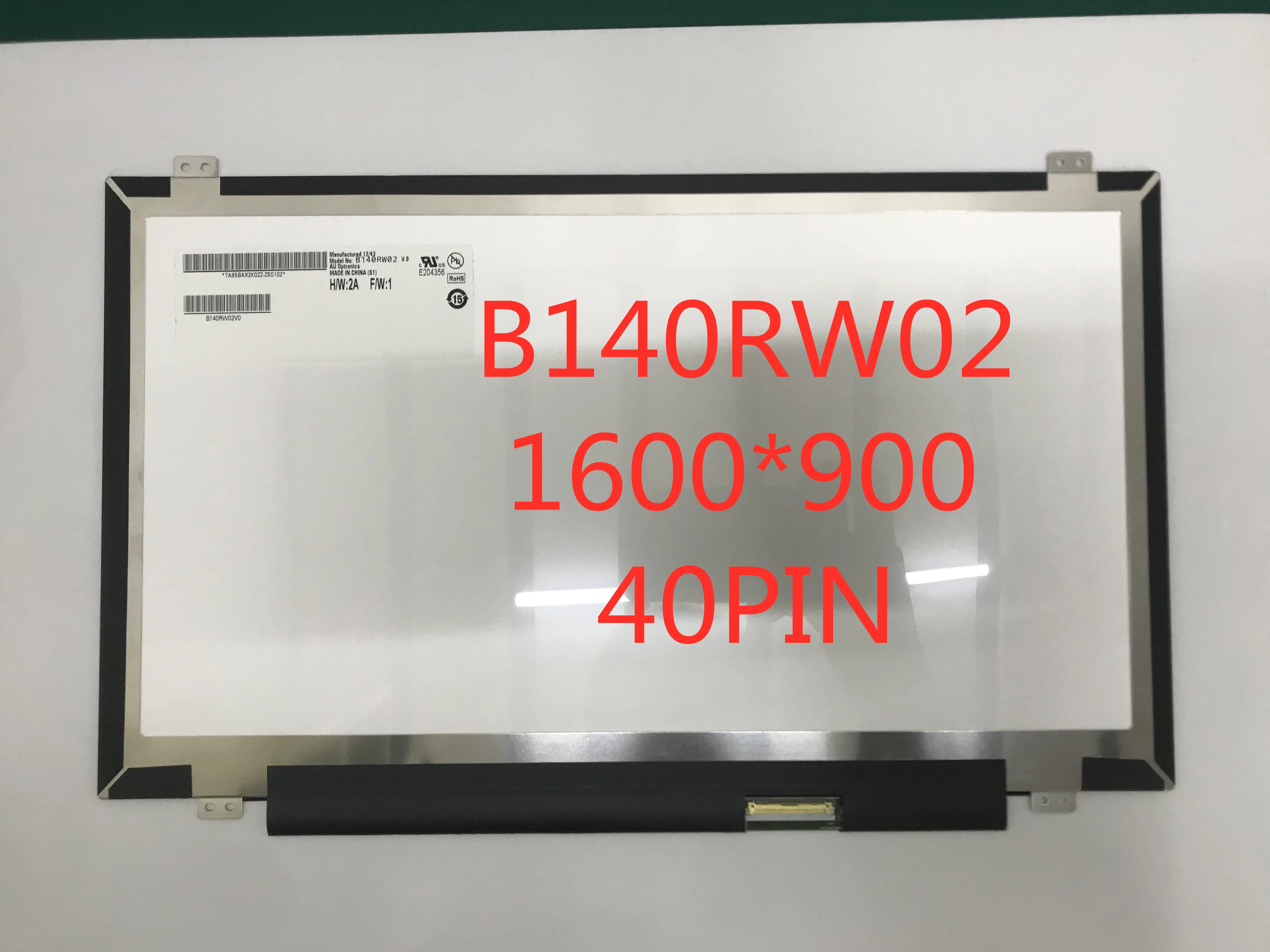 Dalle écran LCD 14,0" B140RW02 V.1 LED, Compatibilité Universelle, Occasion