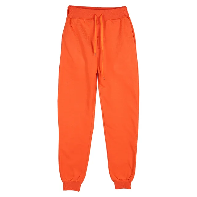 2019 New Men Joggers Brand Male Trousers Casual Pants Sweatpants Jogger 15 color Casual GYMS Fitness Workout sweatpants Orange