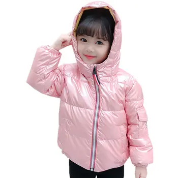 

Winter Toddler Baby Girls White Duck Down Jacket Fashion Snowsuit 2020 Waterproof Outdoor Hooded Coat Children Clothes 3-11Years