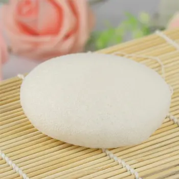 

Organic Skin Care Exfoliating Konjac Sponge - 3 Pack Puff Shape with 3 colors Natural Facial Sponge