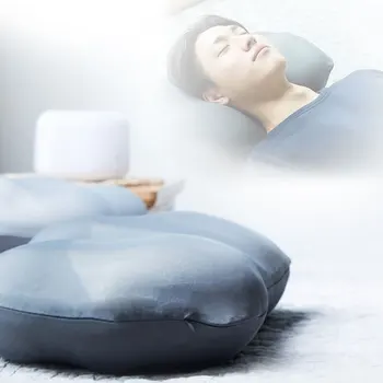 

3D Foam Particle Neck Pillow Deep Sleep Addiction Head Rest Soft Pillow Air Cushion Pressure Relief Washable Travel Sleep Pillow