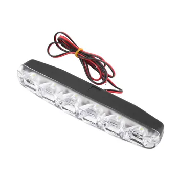 

2017 2pcs Brand New High Quality 6 LED Daytime Driving Running Light DRL Car Fog Lamp Waterproof White DC 12V Hot Sale
