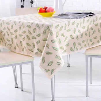 

Cross-Border AliExpress Garden Tablecloth Cotton fang zhuo bu Customized Living Room Thickened Fabric Rectangular cha ji bu