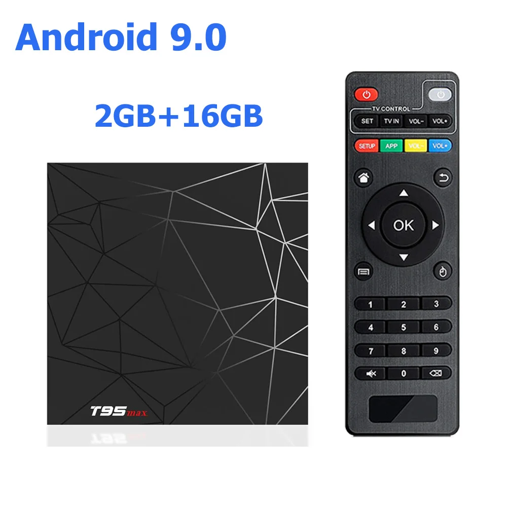 2G 16G T95MAX Smart tv box Android 9,0 2,4G Wifi H6 четырехъядерный H.265 6K HD Netflix медиаплеер ТВ приемник игровой набор магазина-Top Box - Цвет: 2G 16G