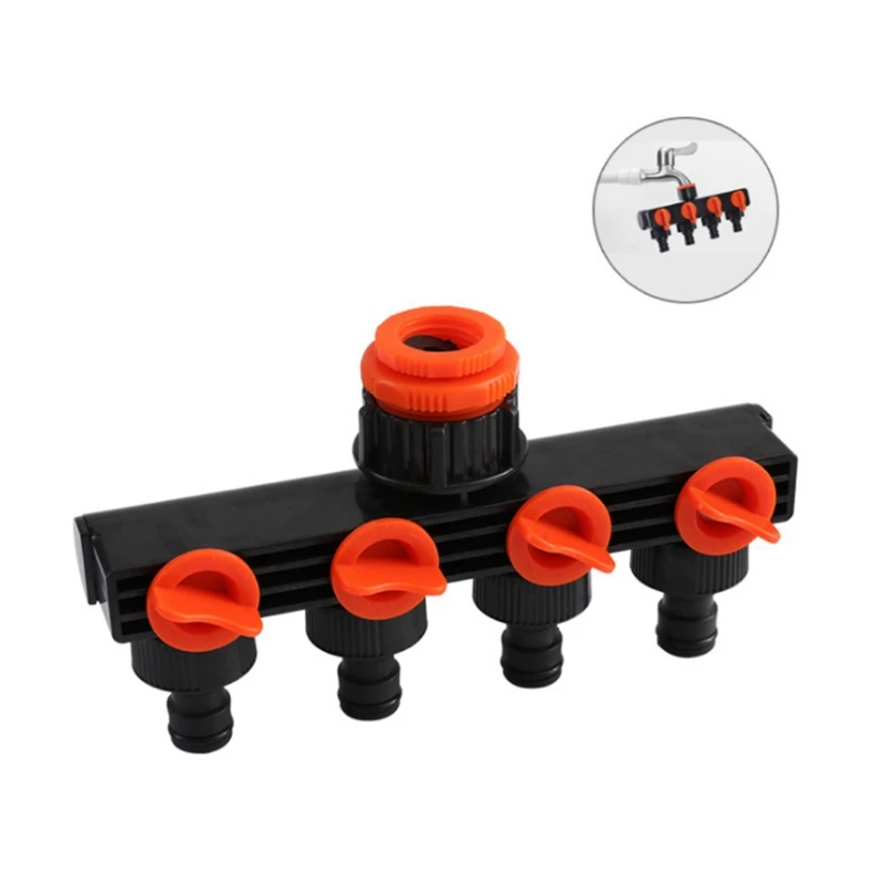 Шланг садовый разделитель труб Пластик Капельное орошение воды кран разъем сельскохозяйственного 4 Коснитесь