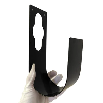 

Garden Hose Hanger Iron Outdoor Tap Storage Holder Heavy Duty Organizer Multifunctional Hook Agriculture Rack Black Wall Mount