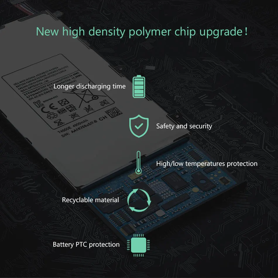 KiKiss 4000 мА/ч, замена Батарея T4000E для samsung Galaxy Tab 3 7,0 SM T210 T211 T215 GT P3210 P3200 SM-T210 SM-T211 T217