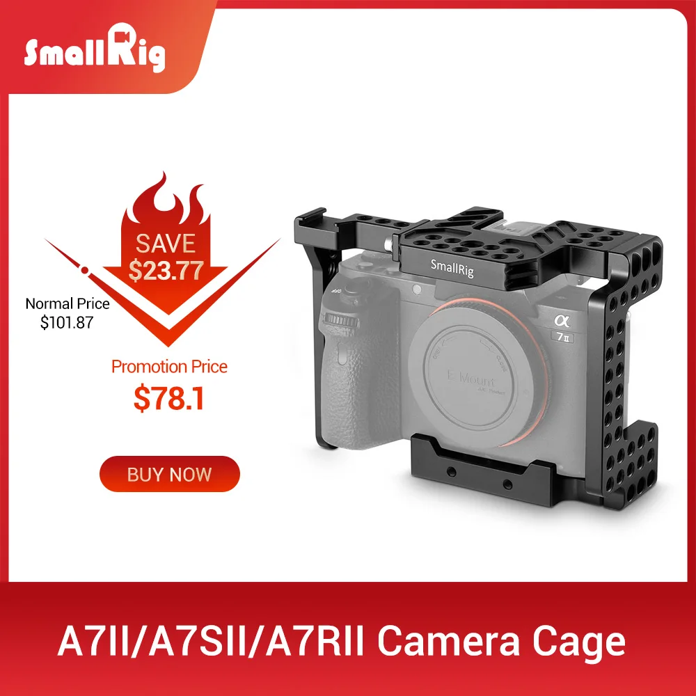 Клетка для камеры из алюминиевого сплава SmallRig A7M2 SONY A7II / A7RII A7SII камера с