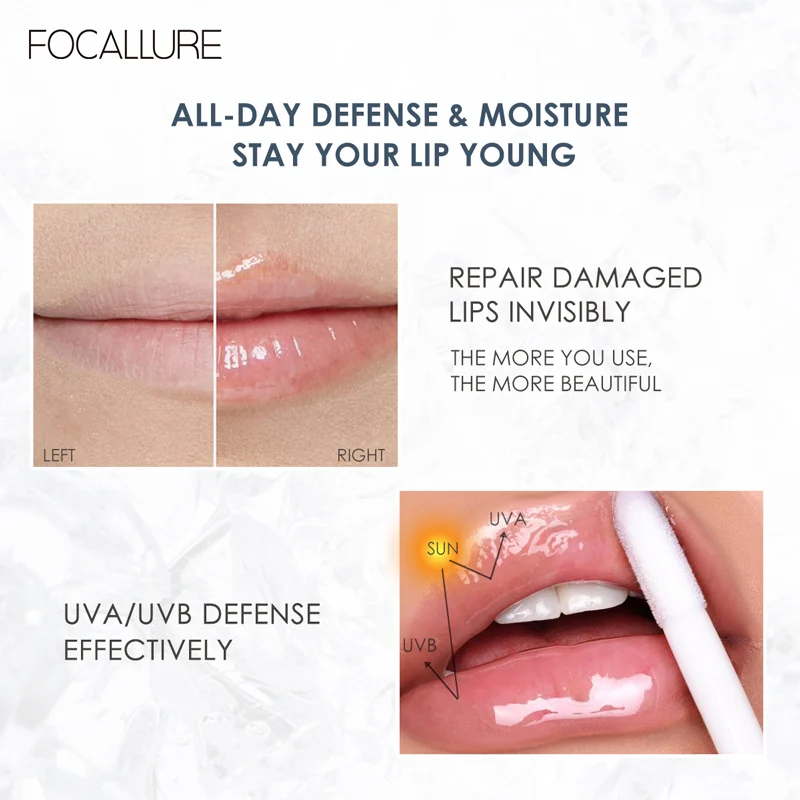 FOCALLURE Plumpmax Lip gloss High Shine Glow Not-sticky 1pcs lip balm Moisture Cosmetics Waterproof FOCALLURE Plumpmax Lip gloss High Shine Glow Not-sticky 1pcs lip balm Moisture Cosmetics Waterproof