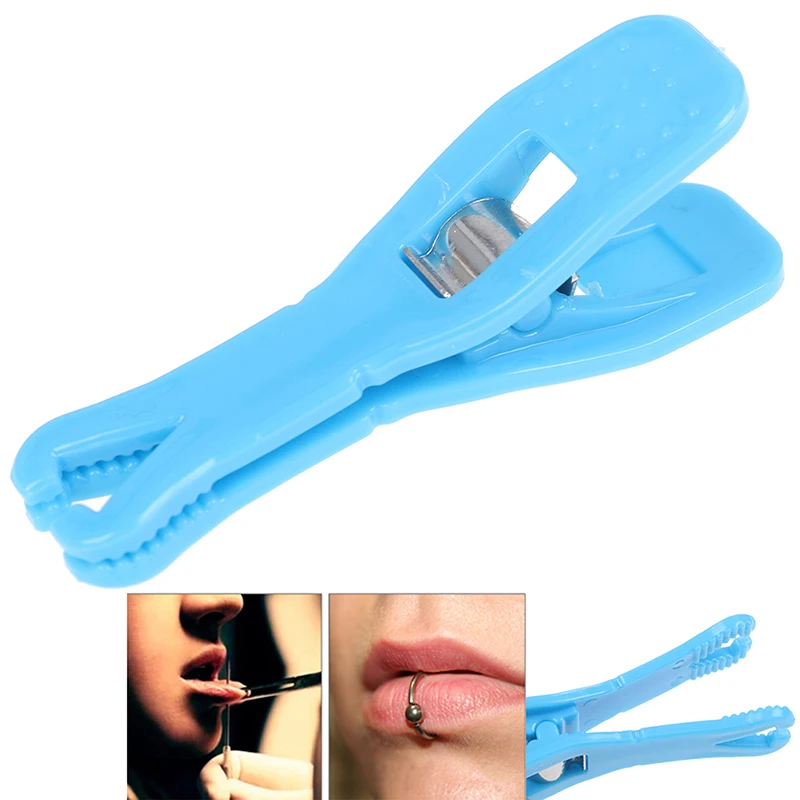 1pc Temporary Tattoo Body Piercing Needle Slot Clip Disposable Sterile Blue Tool | Красота и здоровье