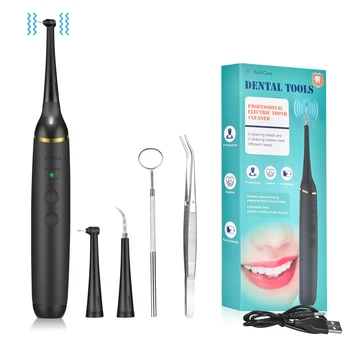 

Portable Electric Sonic Dental Scaler Tooth Calculus Tool Sonic Remover Stains Tartar Plaque Whitening Oral Cleaner Machine