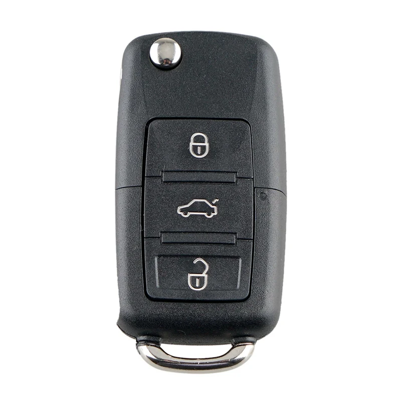 3 кнопки дистанционного брелока 434 МГц с ID48 1K0959753G для PASSAT B5 B6 Skoda Touran GOLF - Цвет: BK