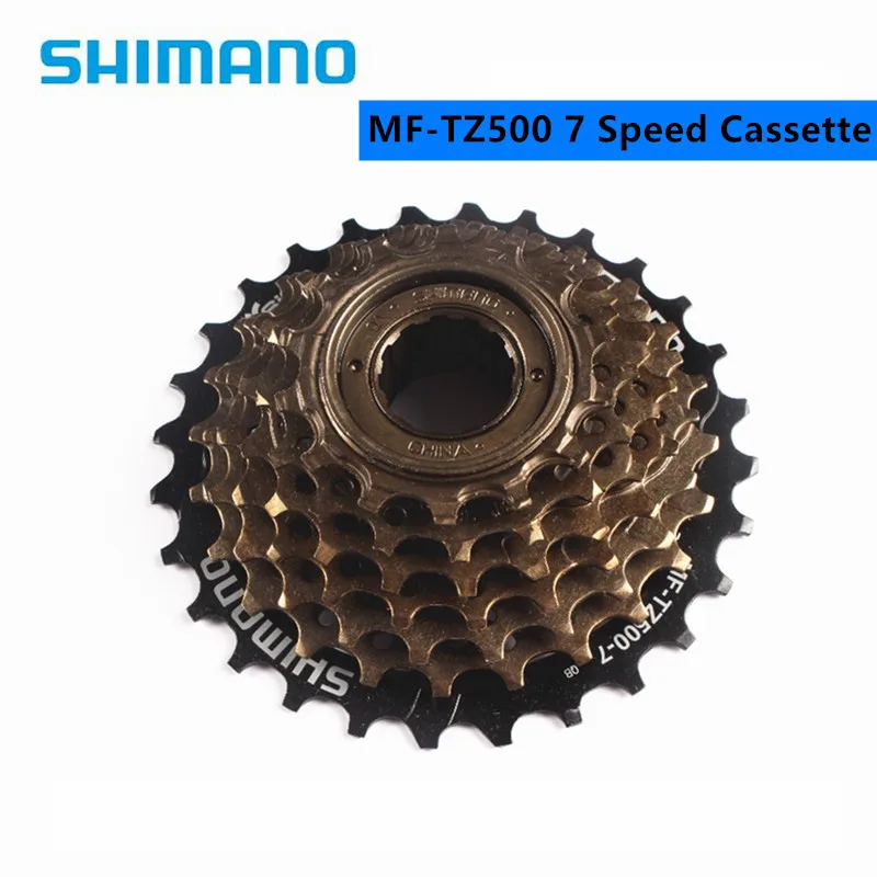 Shimano велосипеды Фривил MF TZ500 / TZ21 7 скоростная кассета свободного хода велосипеда 14 28T для велосипедов MTB
