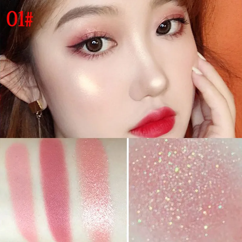 Double Layer Eyeshadow Palette Foldable Marble Effect Pearly Lustre Eye Shadow Case CJ666