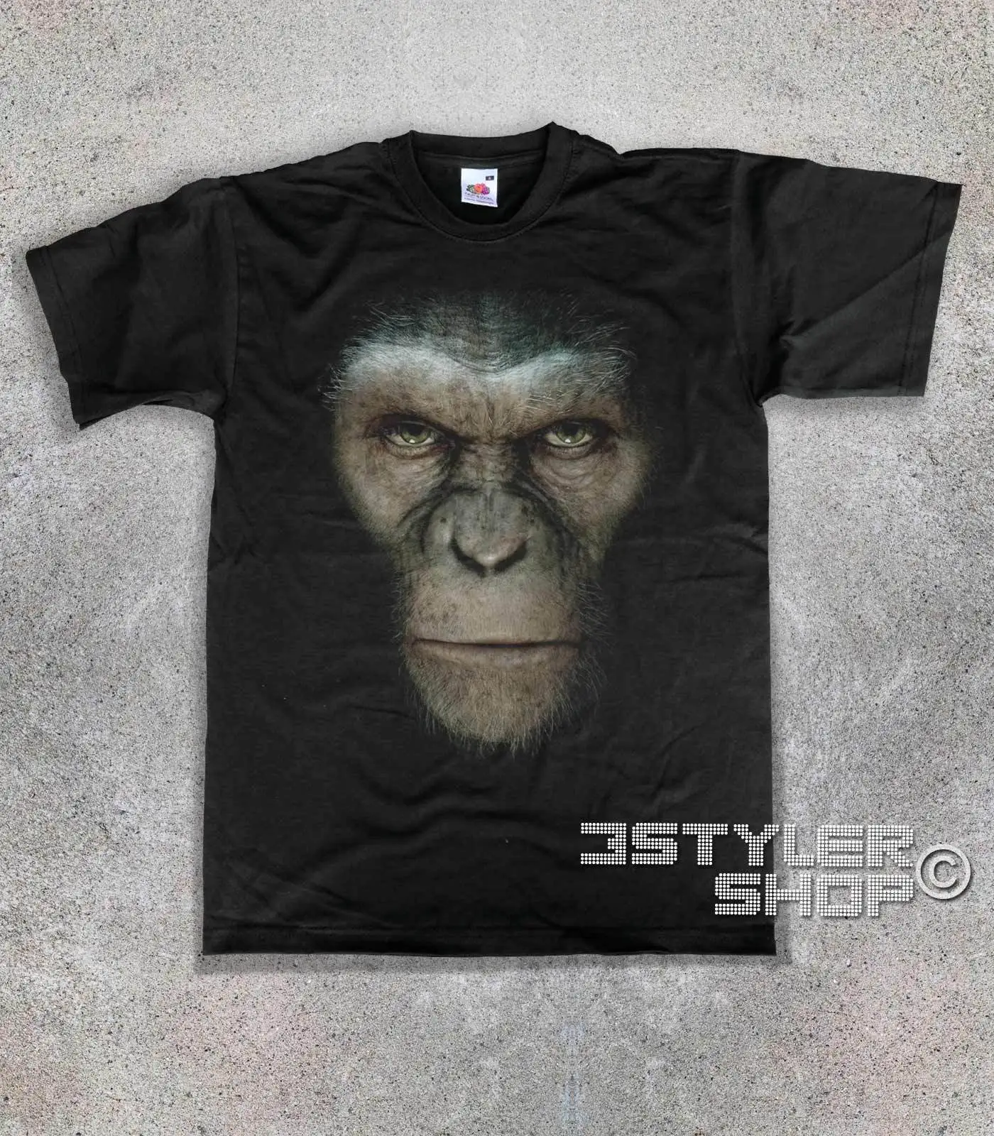 Футболка Il pianeta delle scimmie Planet of the Apes Cesare Ari Oberon uomo Подарочная с принтом футболка в