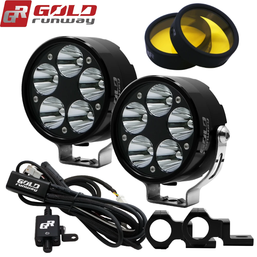 Focos led para motocicleta, lámpara auxiliar 50W, U3, accesorios para moto, luz de trabajo antiniebla, 2 uds.|super bright|light led lightled headlight moto - AliExpress