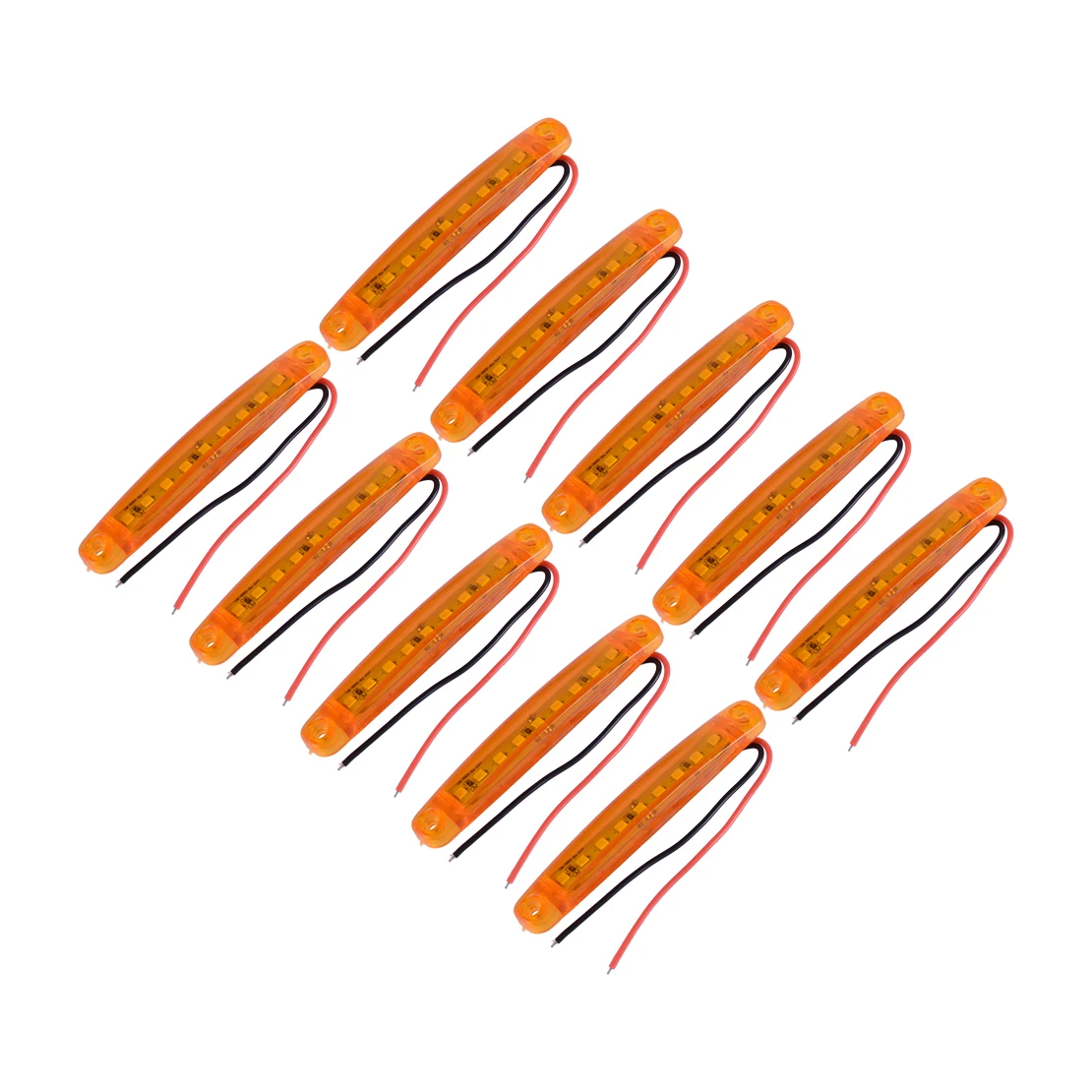 CITALL 10 шт. 9 SMD светодиодный, боковой, габаритный фонарь водонепроницаемый автомобиль грузовик прицеп автобус DC 24 В - Испускаемый цвет: Цвет: желтый