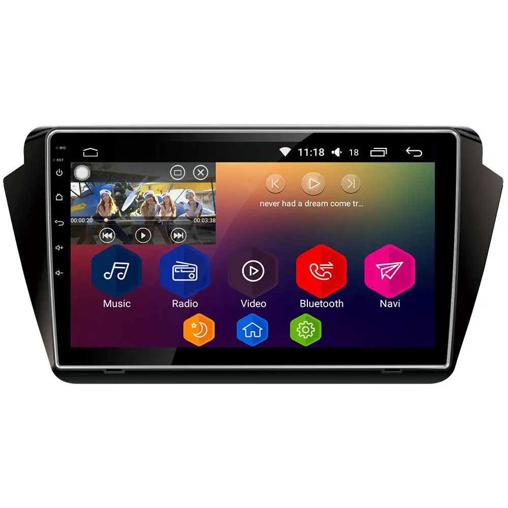 " ips 4G DSP Carplay Android 8 Восьмиядерный 4 Гб ОЗУ 64 Гб ПЗУ BT FM Автомобильный dvd-плеер радио gps ГЛОНАСС для Skoda Fabia