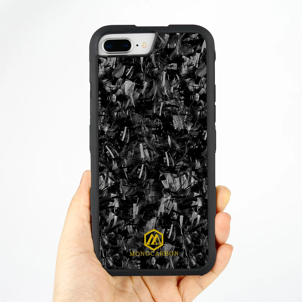 MONOCARBON чехол из кованого углеродного волокна для iPhone 7, 8, 7 Plus, 8 Plus, 7+, 8+-чехол из углеродного волокна, ударопрочный, проверенный при падении