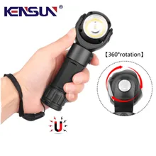 

New T6+COB Strong Light Aluminum Alloy Flashlight Head 360° Freely Rotating Work Light With Magnet