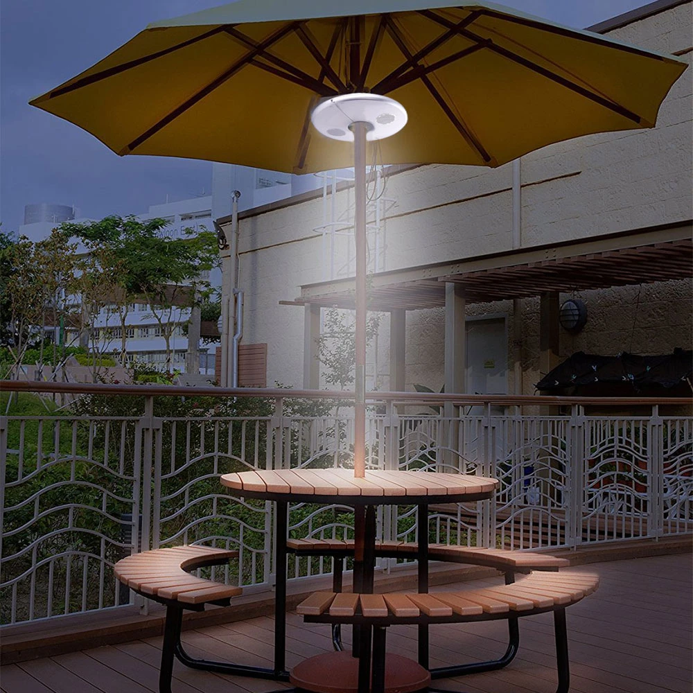 Colorful Patio Umbrella Light Garden Parasol Led String Light Usb Charging Bluetooth Speaker Emergency Light Camping Accessories Night Lights Aliexpress