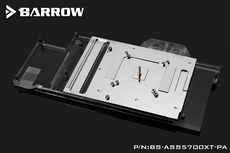 Барроу воды блок использовать для ASUS ROG STRIX RX5700/RX5700XT O8G игровой Aurora/Поддержка оригинальной задней панелью 5V 3PIN A-RGB