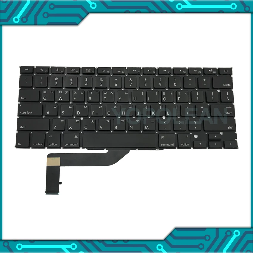 Новый макет KR для MacBook Pro Retina 15 &quotA1398 Корейская КЛАВИАТУРА 2012 2013 2014 2015