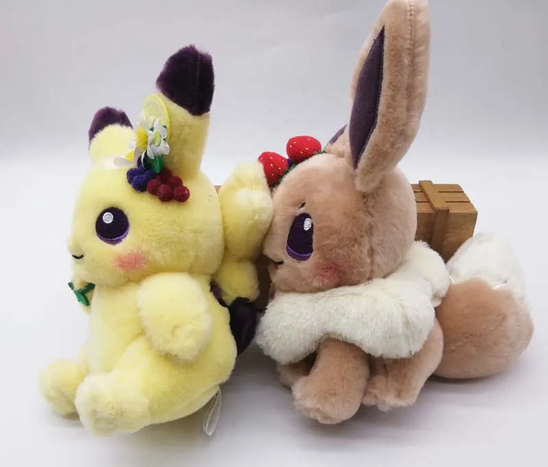 Аутентичная японская аниме игра Пикачу и эйеви пасхальные Eevee плюшевые куклы мягкие игрушки ограниченная плюшевая игрушка
