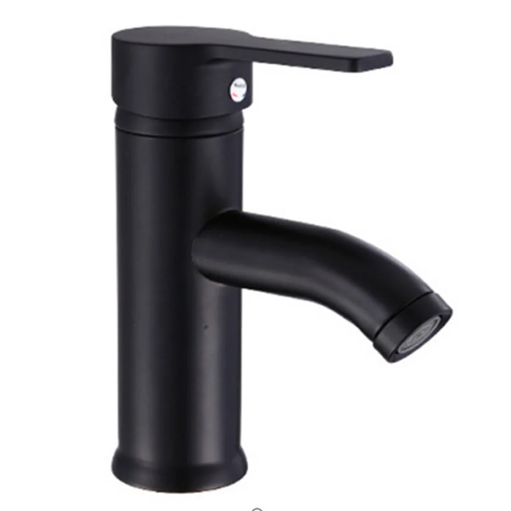 

Black Faucet Basin Cold Hot Mixer Water Inlet Pipe Universal Connector