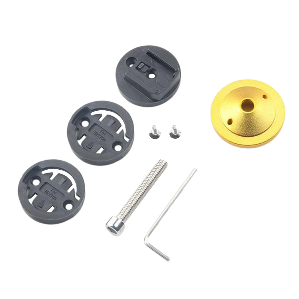 Aluminium Alloy Bicycle Stem Top Cap Computer GPS Stopwatch Mount Holder for Garmin