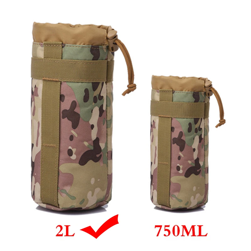 Тактический Molle Чехол для бутылки воды 2L обновленная дорожная сумка-держатель для бутылки открытый гидратационный Перевозчик для кемпинга пешего туризма Fishin