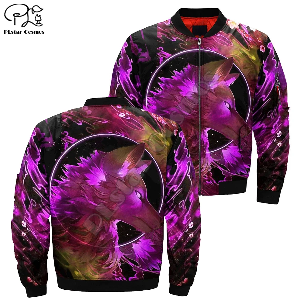 Preise Wolf 3D bomber jacken Hoodies Männer frauen Winter Dicke zipper Jacken Langarm Pullover Unisex Nordic Armee Militär mantel 005