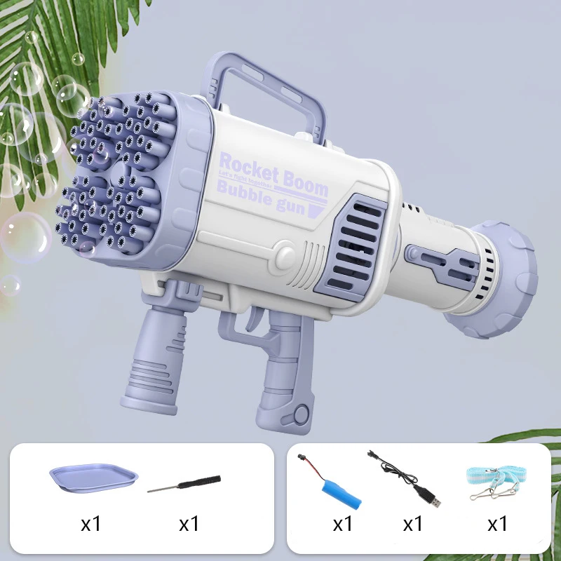 Автоматическая машина для мыльных пузырей Kid Gatling Электрический бластер с 44